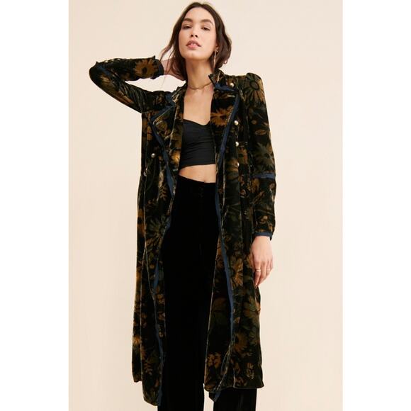Free People Hazel Velvet Duster - XL - New without Tags - Picture 1 of 8